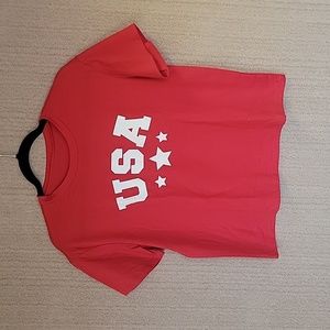 Red USA tee